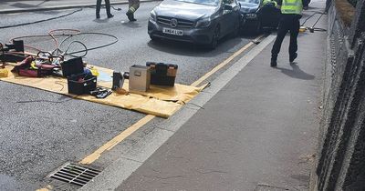 Driver rushed to hospital after Dunfermline car crash