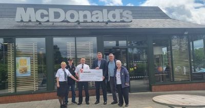Fast food giant McDonald's delivers large donation to Lanarkshire charities