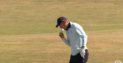 Watch Jordan Spieth completely demolish an ice cream during an Open Championship practice round