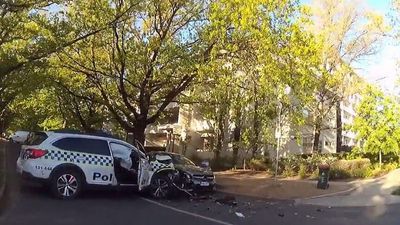 ACT government rejects Australian Federal Police Association's call for sentencing review after man who crashed into cop car issued corrections order