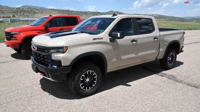 Chevrolet Silverado ZR2 Drag Racing Blacklake XT1 Is Surprisingly Close