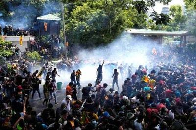 Tensions as Sri Lanka awaits president Gotabaya Rajapaksa’s promised resignation