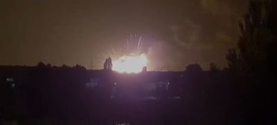 Huge Explosion And Shockwave As Ukrainian Forces Destroy Russian Ammo Dump