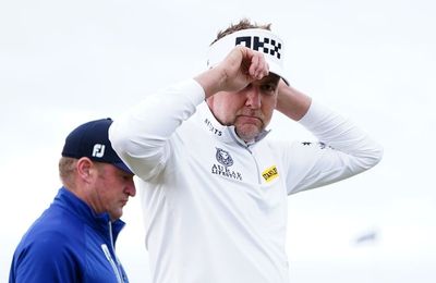 Ian Poulter gets rough reception on the first tee as Open gets under way