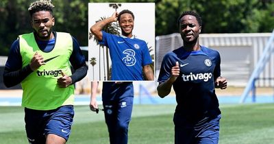 5 things noticed as Raheem Sterling trains with new Chelsea teammates for first time