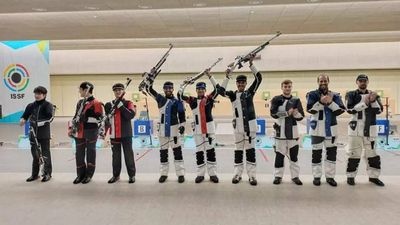 Shooting World Cup: Indian men clinch gold in 10m air rifle team event, women's team bags silver