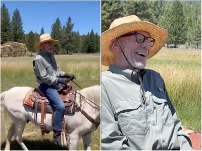 Patrick Stewart sings on a horse as he celebrates his 82nd birthday in wholesome video