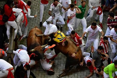 AP PHOTOS: Spain´s bull runs return with thrills, emotion