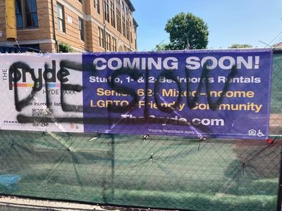 Community unites after an LGBTQ+ senior housing project in Boston was defaced