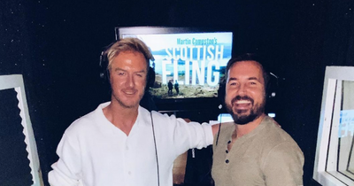 Martin Compston shares new snaps while filming for new show Scottish Fling