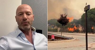 Alan Shearer captures frightening Portugal fire near Gareth Southgate's house