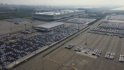 Tesla Giga Shanghai Has Growing Fleet Of Cars Ready For Export