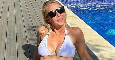 A Place in the Sun's Laura Hamilton stuns in white bikini as she cools off in heatwave