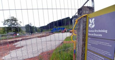 Work has started on the new car park at Pen y Fan