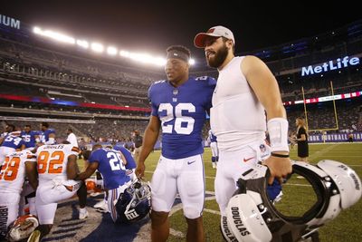 What does Baker Mayfield deal say about Saquon Barkley’s trade value?