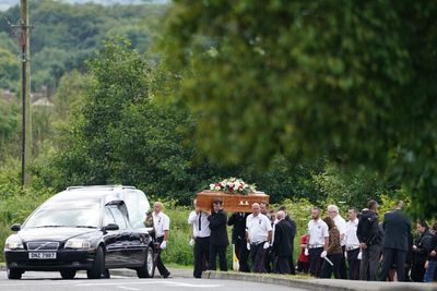 Hundreds of mourners attend funeral for bonfire fall victim
