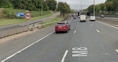 Young man hit by car on M8 in Glasgow rushed to hospital in serious condition as cops launch probe