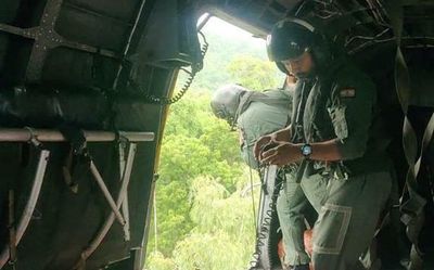 Andhra Pradesh: Tribal people trek up the hills to escape floods
