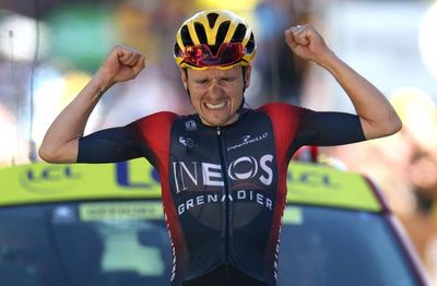 Tom Pidcock wins historic Alpe d’Huez Tour de France stage as Jonas Vingegaard holds off Tadej Pogacar