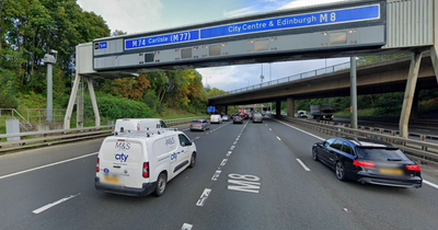 Man, 22, struck by car on M8 in Glasgow as emergency services rush to scene