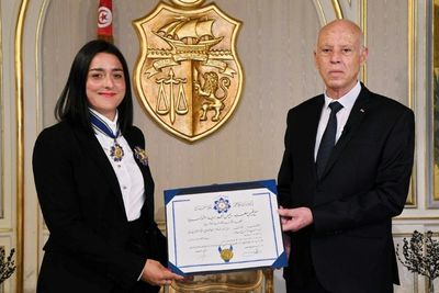 Wimbledon trailblazer Jabeur receives Tunisian Order of Merit