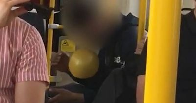 Video captures man 'inhaling from balloon' surrounded by passengers on Metrolink tram