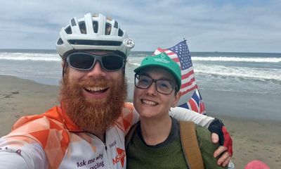 Briton finishes epic US cycle ride for multiple sclerosis fundraising