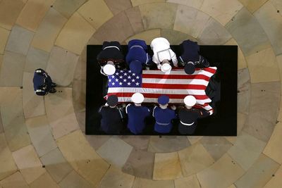 Iwo Jima veteran and last WWII Medal of Honor recipient gets final salute in Capitol after dying at 98