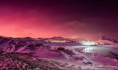 Antarctica bathed in dazzling colours in afterglow of Tonga eruption