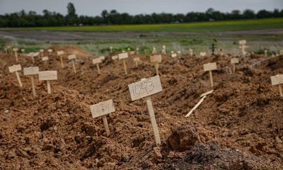 Mariupol cemetery images show 1,400 graves dug since mid-May, says report