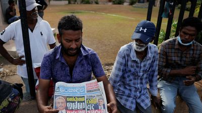 Sri Lanka's PM named acting president until election next week