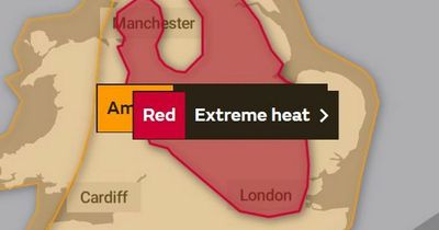 Met Office issues first red alert for extreme heat and warns of 'population-wide' health effects