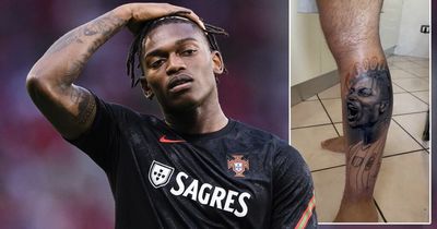 Rafael Leao responds after AC Milan fan threatens leg amputation over transfer rumours