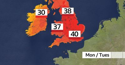 Latest Met Office and BBC Weather heatwave forecast for Wales as UK could see 40°C for first time ever