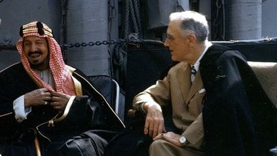 Roosevelt and Ibn Saud built groundwork for current world order, on a boat