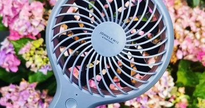 John Lewis shoppers go wild for 'perfect' £12 handheld fan that's 'so useful'