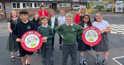 Newcastle primary school’s gates go smoke free in bid to boost to children’s health