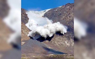 Videos of the week: Giant avalanche sweeps over hikers in Kyrgyzstan