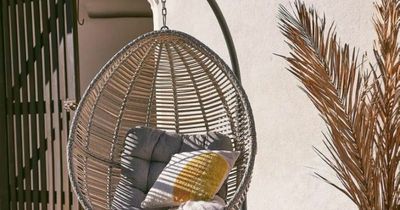 Homebase's popular hanging egg chair is now £150 off in huge summer sale