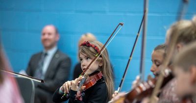 Stirling young musicians make Big impression on Culture Minister