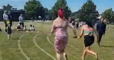 Competitive mum pushes parent and 'sends her flying' to win sports day race