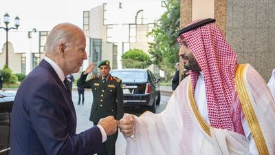 Biden fist bumps Saudi Crown Prince Mohammed bin Salman