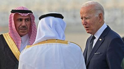Will he or won't he? Watchful eyes are on Biden's handshakes on his Middle East trip