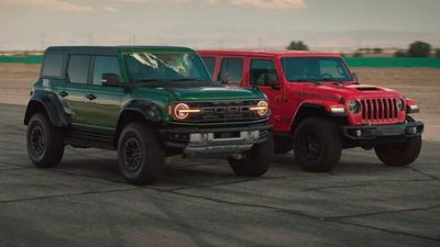 Wrangler 392 And Bronco Raptor Battle, Winner Races AMG G63, Defender