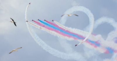 Red Arrows' International Air Tattoo air show route home and timings