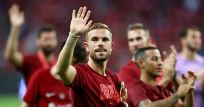 Jordan Henderson celebration spotted after Liverpool beat Crystal Palace in Singapore