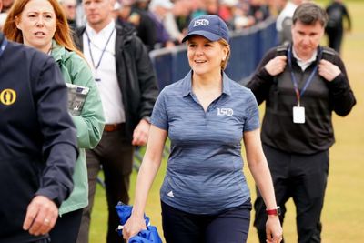 Nicola Sturgeon visits The Open with polls for second independence referendum apparently tighter than some of the Old Course lies