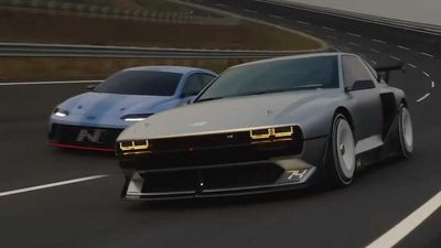 Watch Hyundai N Vision 74, RN22e Concepts In Action On A Racetrack