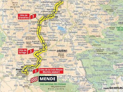 Tour de France 2022 stage 14 preview: Route map and profile from Saint-Etienne to Mende today