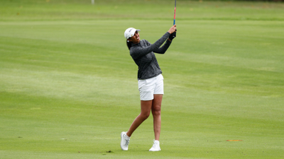 Aditi Ashok and Pajaree Anannarukarn lying T-18 in Great Lakes Bay
